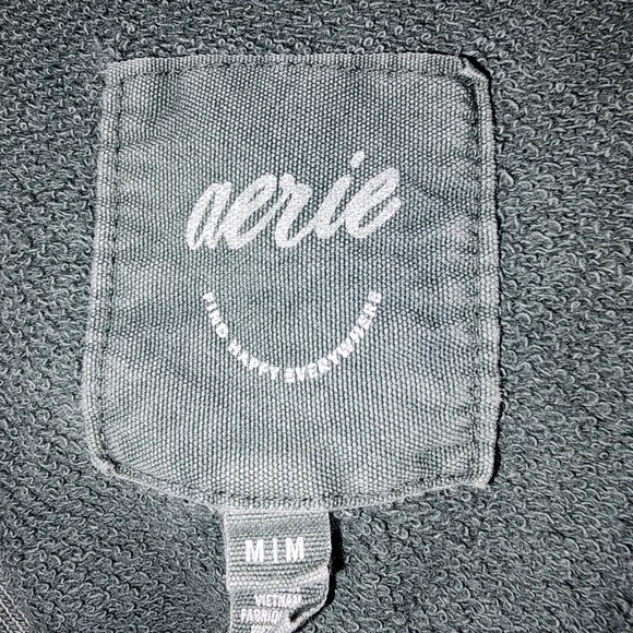 Aerie Womens Beach Weekend Oversized Vintage Washed Green Hoodie Sz Medium - Picture 4 of 6